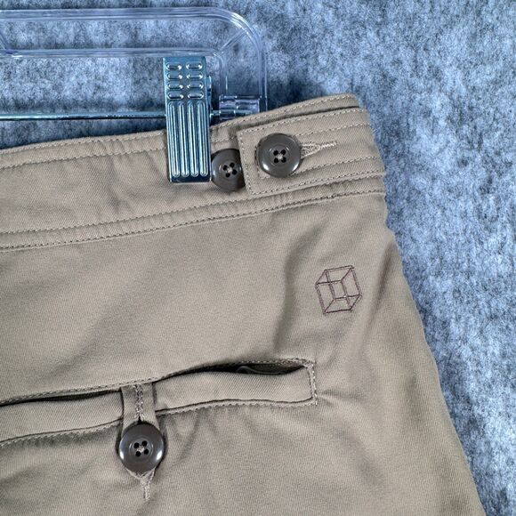 Clothing Arts Shorts Mens Size 36x10 Beige P Cubed Pick Pocket Proof Travel - Picture 9 of 11